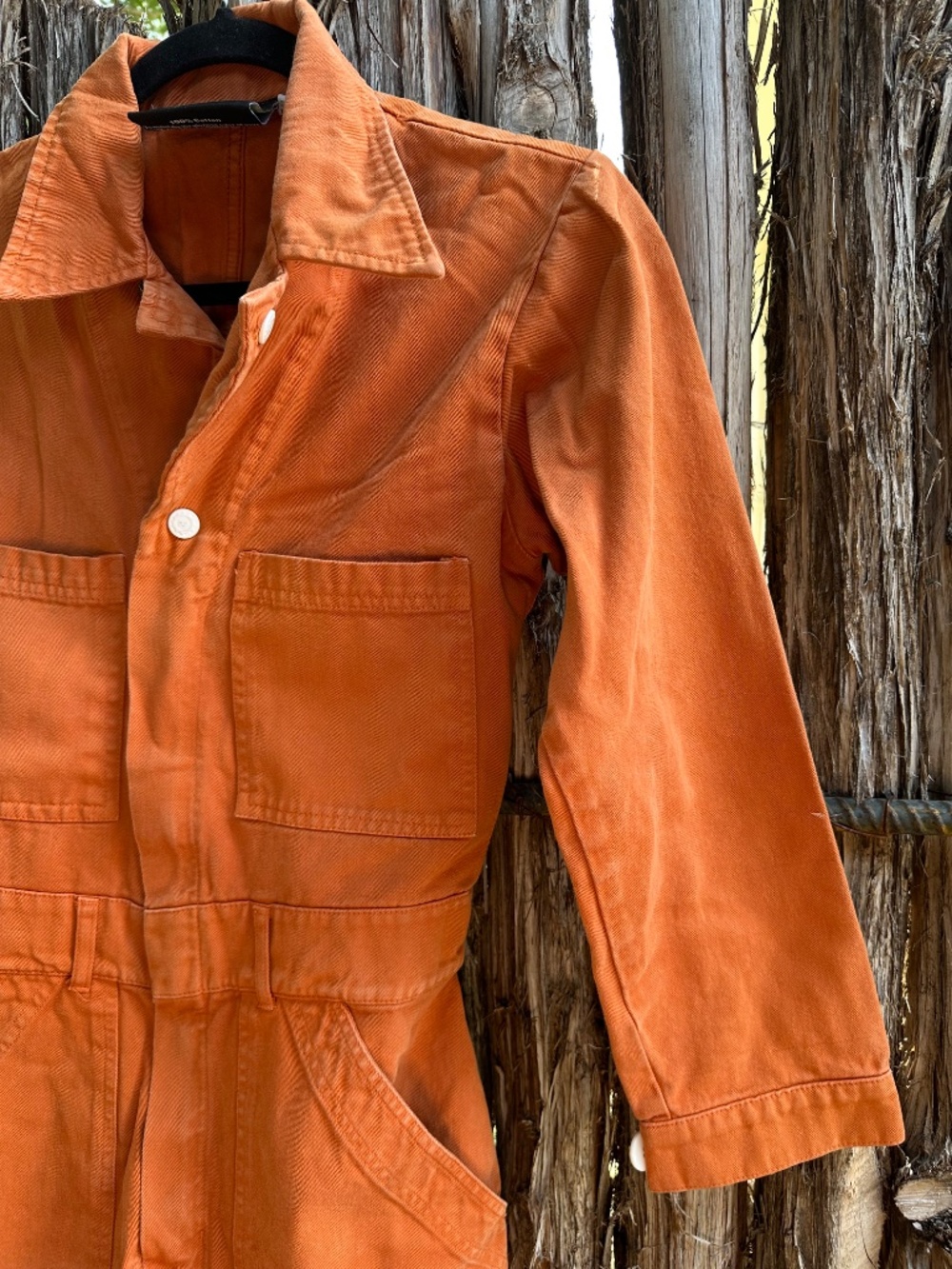 Big Bud Press Long Sleeved Orange Jumpsuit in XS - Picture 4 of 10